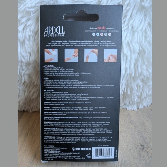 Ardell Nail Addict Solids Press-On Nails – Nude Matte (28 Nails) - Picture 4 of 4